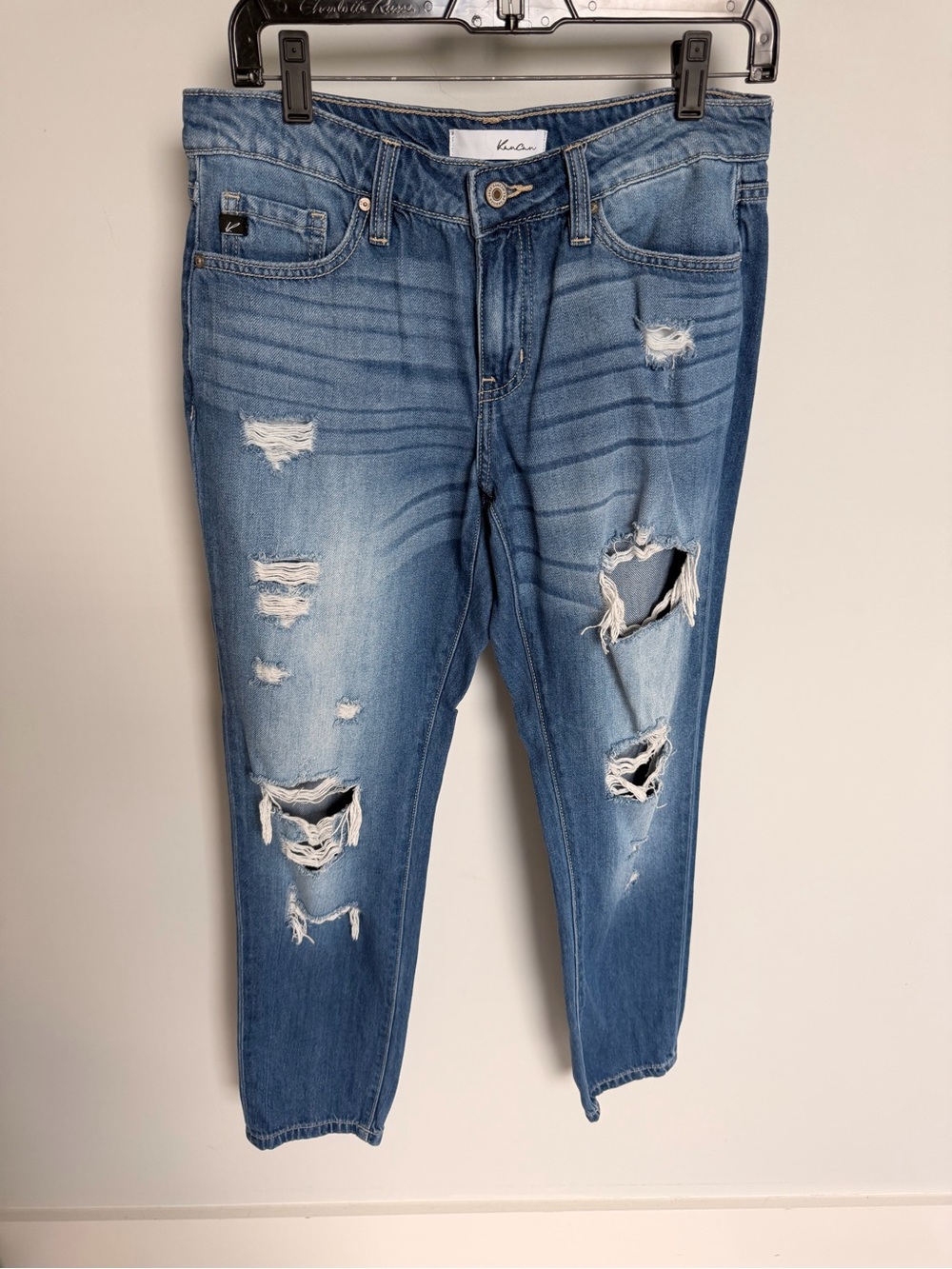 KanCan Light Blue Distressed Ripped Women's Jeans